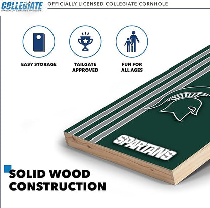 2' x 3' Solid Wood Cornhole Set with Direct Print HD Team Graphics – Great Gift for Any NCAA Fan!