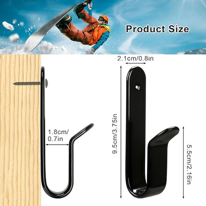 Snowboard Wall Mount Clips, Horizontal Skateboard Wall Mount，Snowboard Display Stand for Room