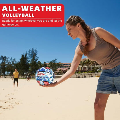 Beach/Water/Sand Volleyballs, Outdoor/Indoor Official Size, Soft Touch Volleyball for Beginners