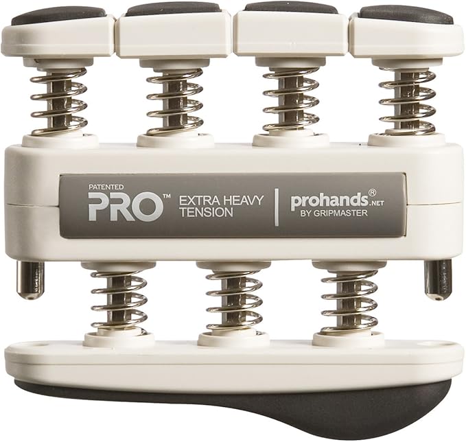 PRO Hand Exerciser, Finger Exerciser (Hand Grip Strengthener), Spring-Loaded, Finger-Piston System