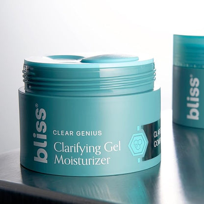 Bliss Clear Genius Clarifying Gel Moisturizer with CLARITY 5 Complex | Salicylic Acid, Niacinamide
