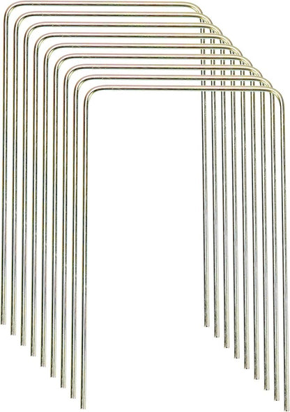 ApudArmis Deluxe Size Croquet Wickets, Set of 9 Colorful Square Arrow Wickets Replacement for 35In