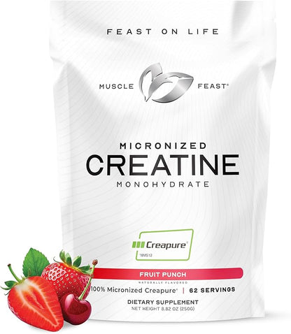 Muscle Feast Creapure - Micronized Creatine Monohydrate Powder | Premium Pre-Workout or