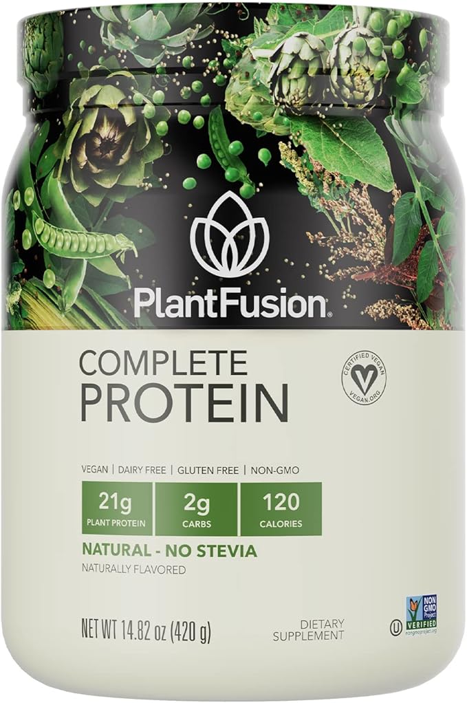 PlantFusion Complete Vegan Protein Powder - Plant Based Protein Powder With BCAAs, Digestive