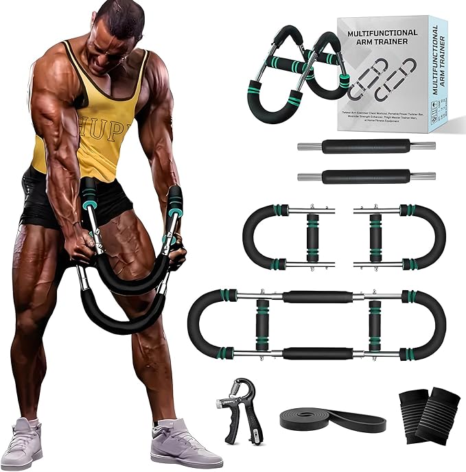 Twister Arm Trainer, 30-110lb Adjustable Chest Workout Equipment, Multi-Muscle Group Training