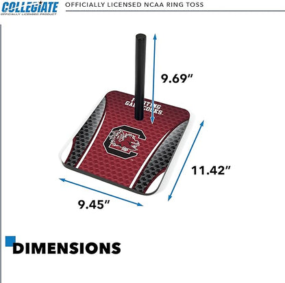 Solid Wood College Quoits Set with Direct Print HD Team Graphics – Tailgate Ring Toss Game – Great