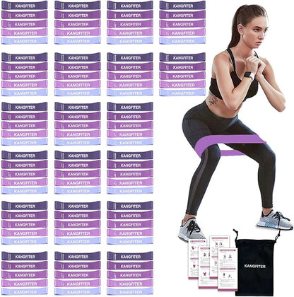 100 PCS Bulk Resistance Bands, Loop Exercise Bands Set for Gym Members Sports Class Students Gift