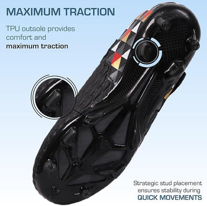 Soccer Cleats for Kids & Youth | Lightweight Football Shoes for Firm Ground | Durable Girls & Boys