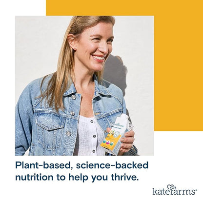 Kate Farms Organic Nutrition Shake, Vanilla, 16g Protein, 27 Vitamins and Minerals, Meal