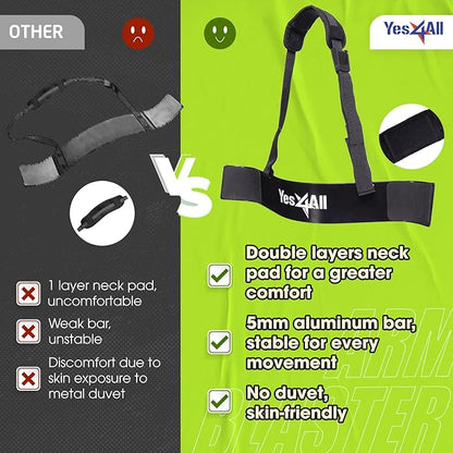 Yes4All Arm Blaster for Biceps & Triceps Dumbbells, 2-Layers Neck Cushion Bicep Curl Support