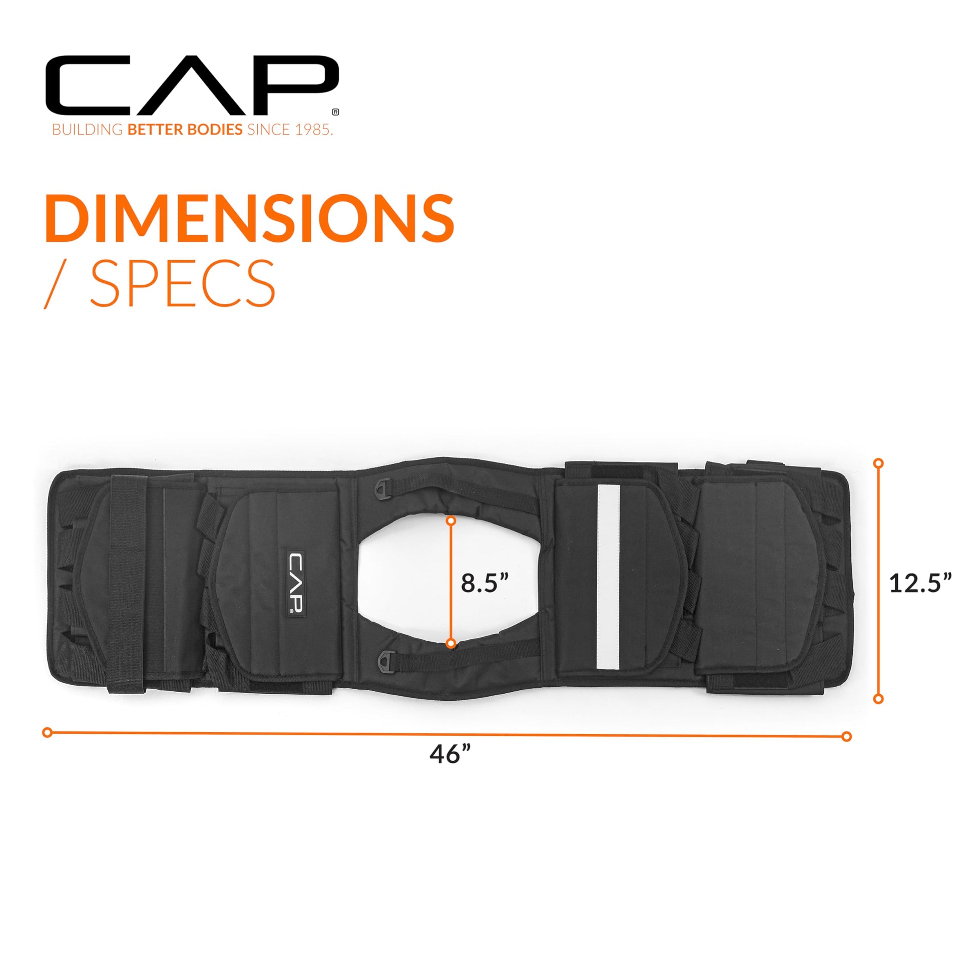 CAP Barbell Adjustable Weighted Vest, 40 Lb