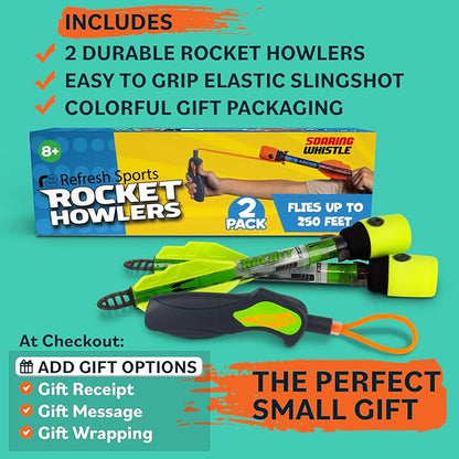 Light Up Foam Rocket Toys for Kids: Best LED Rocket Launcher Slingshot Lights Up & Makes Noise! for