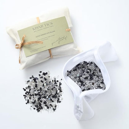 Weighted Eye Pillow for Relaxation, Sleeping, Yoga, SPA and Travelling, 100% Natural Crystals Mixed