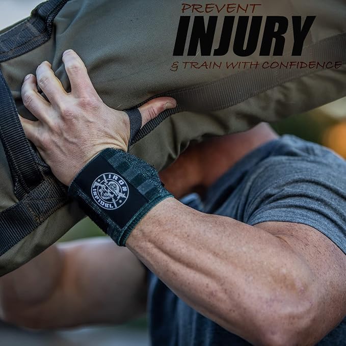 Iron Infidel Wrist Wraps for Weightlifting - 18" and 24" Heavy Duty Support for Working Out, Gym