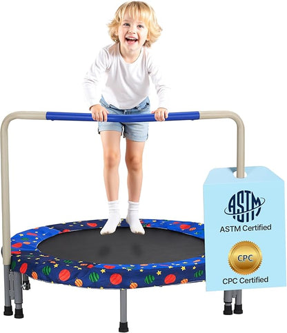 VEVOR 3FT Trampoline 36" Indoor/Outdoor for Toddlers, Foldable Mini Baby With Foam Handle