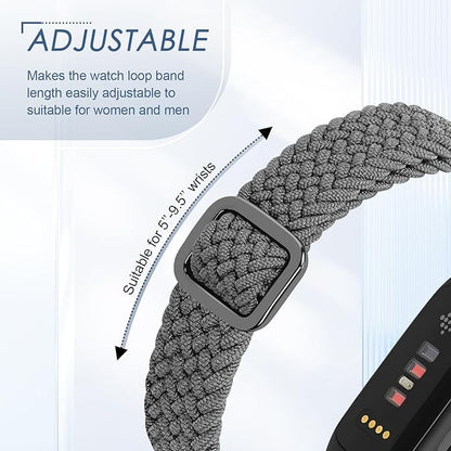 Tiptops Braided Nylon Bands Compatible with Fitbit Inspire 3/Inspire 2/Inspire/Inspire HR/Ace 2/Ace