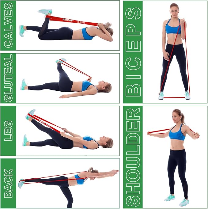 Resistance Bands, Pull Up Bands, Workout Bands for Exercise, Thick Heavy Resistance Band Set with