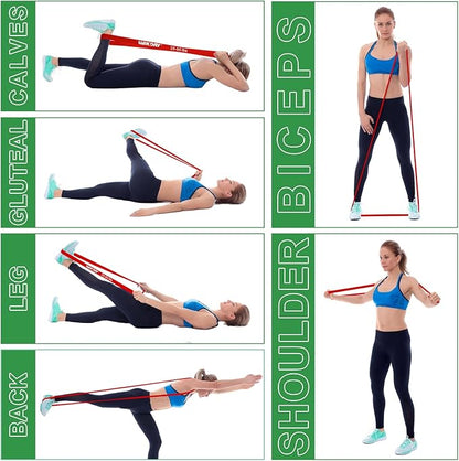 Resistance Bands, Pull Up Bands, Workout Bands for Exercise, Thick Heavy Resistance Band Set with
