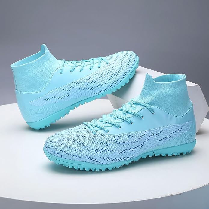 Soccer Cleats for Mens Womens Football Shoes Turf Soccer Shoes Indoor/Outdoor High-top Football