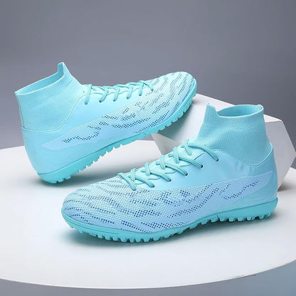 Soccer Cleats for Mens Womens Football Shoes Turf Soccer Shoes Indoor/Outdoor High-top Football