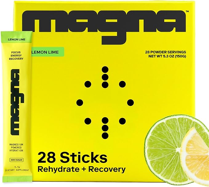 Magna Electrolyte Powder Drink Mix for Hydration, Energy & Focus Support with Magnesium L