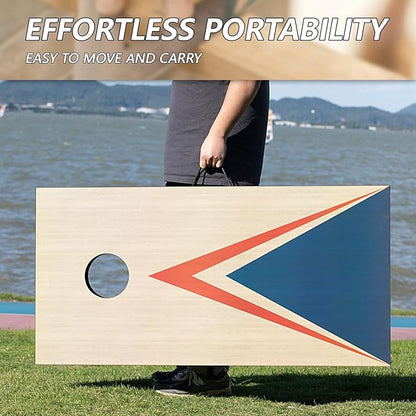 Cornhole Sets 4 x 2 ft with 8 Bean Bags Regulation Size, Corn Hole Games for Adults Outdoor Bean