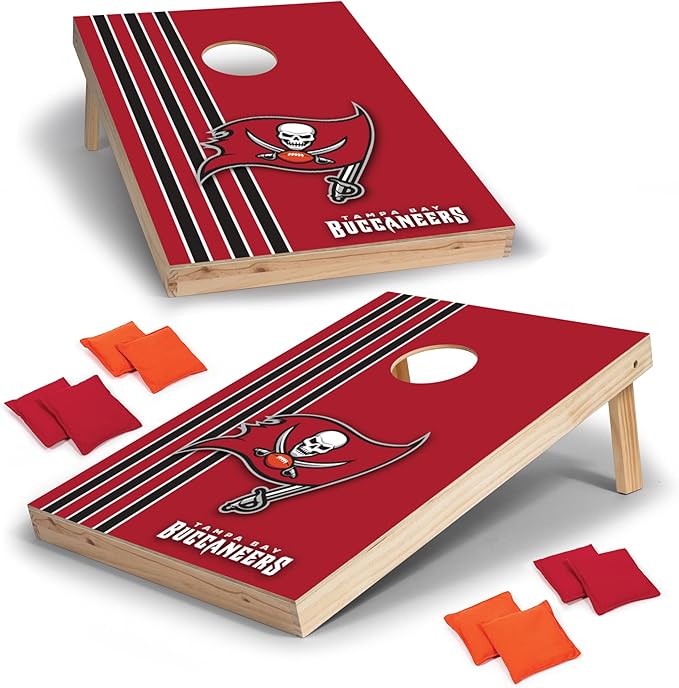 NFL 2' x 3' Solid Wood Cornhole Set with Direct Print HD Team Graphics – Great Gift for Any