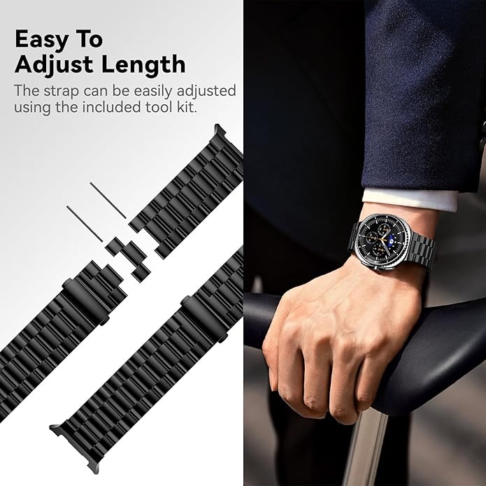 Compatible with Samsung Galaxy Watch 8 Band 40mm 44mm Galaxy Watch 8 Classic 46mm 2025, No Gap