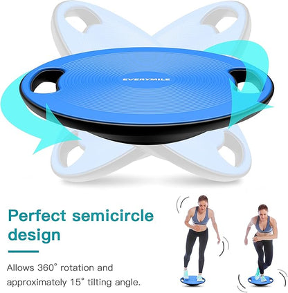 EVERYMILE Wobble Balance Board, Exercise Balance Stability Trainer Portable Balance Board with