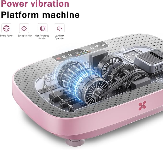 Vibration Plate Exercise Machine, Vibration Plate for Lymphatic Drainage & Body Toning, Whole Body