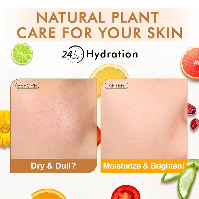 56 Pack Sheet Face Masks Skincare for Women, Hydrating Face Masks Suitable for Sensitive Skin, Bulk
