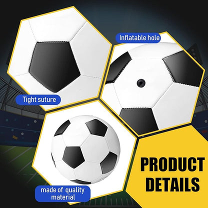 Jerify 4 Pcs Sport Balls Set Official Size Athletic Balls Include Soccer, Football, Basketball