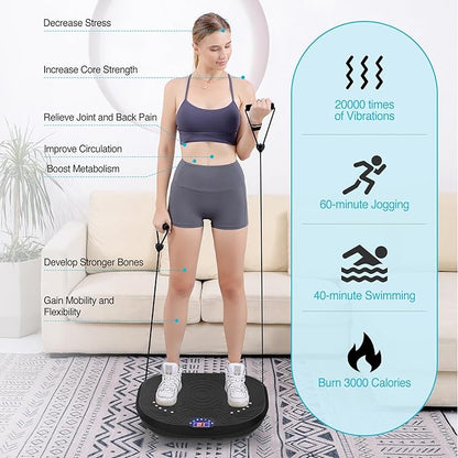 AXV Vibration Plate Exercise Machine Whole Body Workout Power Vibrate Fitness Platform Vibrating