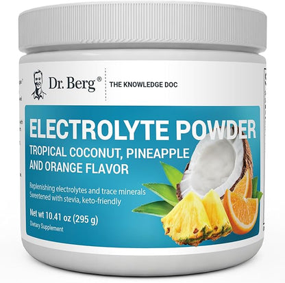 Dr. Berg Zero Sugar Hydration Keto Electrolyte Powder - Enhanced w/ 1000 mg of Potassium & Real