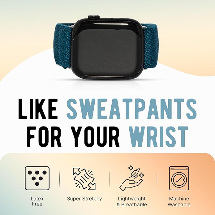 Braxley Bands - Organic Cotton Watch Bands For Women and Men, Compatible With All Apple Watch Sizes