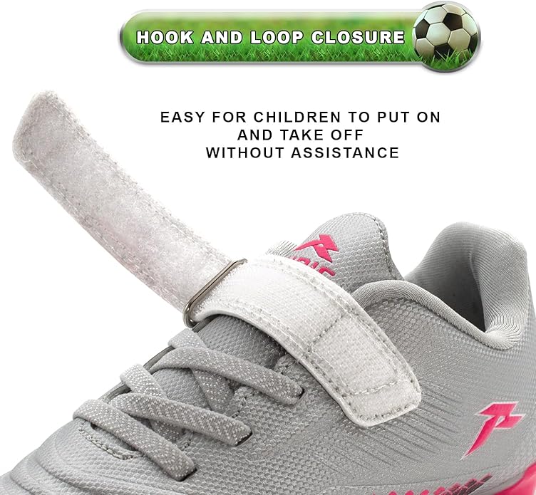 RUNIC Kids Soccer Cleats for Boys and Girls - Small and Big Kid Athletic Outdoor Football Shoes