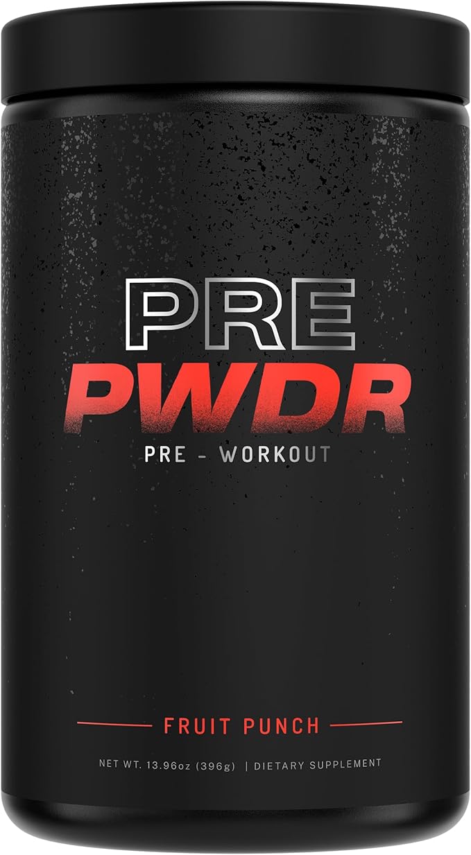 PWDRS Pre-Workout Powder, All Natural Pre Workout for Energy, Pump, Endurance & Strength, with
