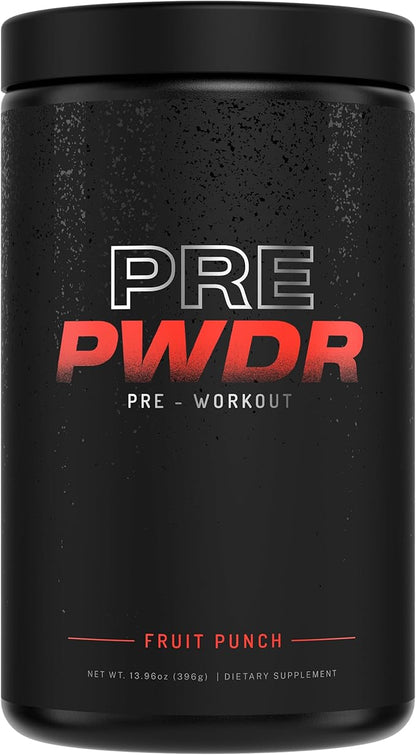 PWDRS Pre-Workout Powder, All Natural Pre Workout for Energy, Pump, Endurance & Strength, with