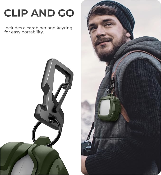 Dexnor for SHOKZ OpenFit Air Case with Drop-Proof Lock, Shockproof Rugged Bumper Cases Protective