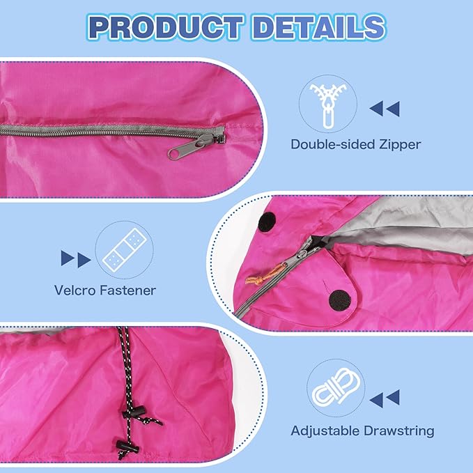 REDCAMP Kids Mummy Sleeping Bag for Camping, 3 Season Cold Weather Sleeping Bag Fit Boys,Girls &