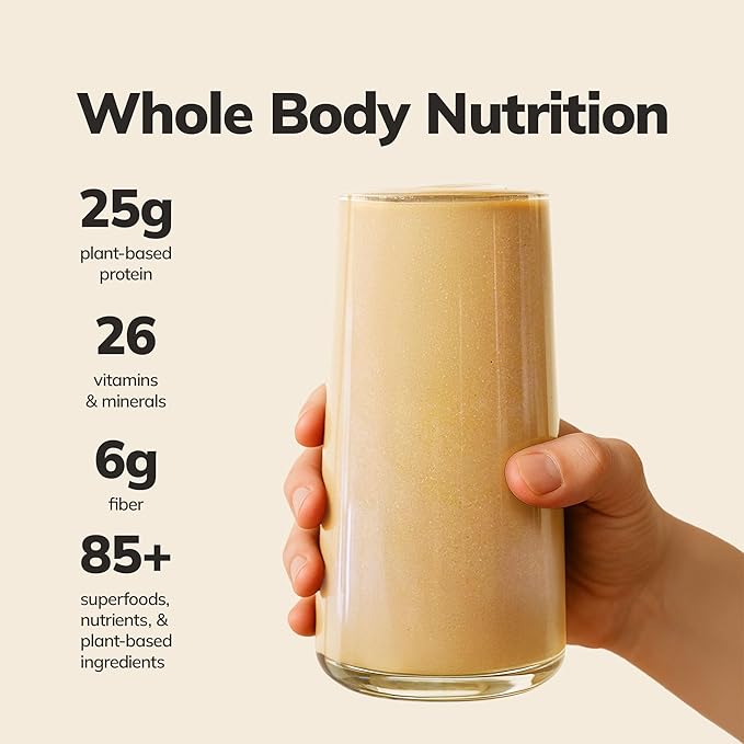 Ka?™Chava Whole Body Meal Shake Chai 2 lb ??Vegan Protein Powder with 85+ Superfoods & Greens