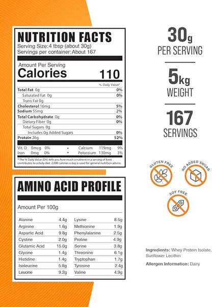 BulkSupplements.com Hydrolyzed Whey Protein Isolate Powder - Clear Whey Isolate Protein