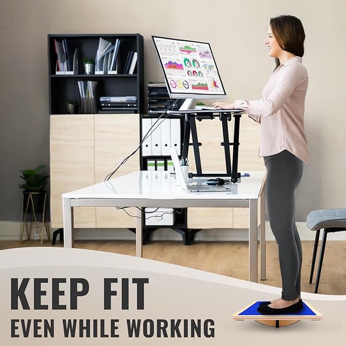 Balance Board Professional Wobble Board for Adults Anti-Slip 350LBS Balance Boards for Physical