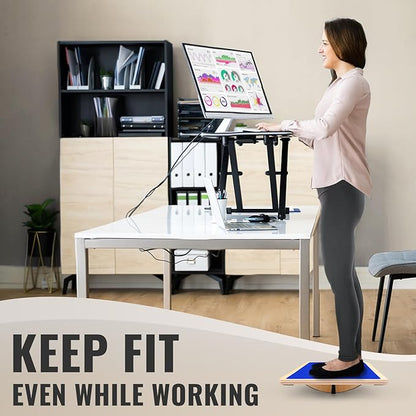 Balance Board Professional Wobble Board for Adults Anti-Slip 350LBS Balance Boards for Physical