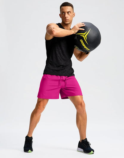 Men's Running Shorts with Zipper Pockets 9 Inch/ 7 Inch / 5 Inch Lightweight Quick Dry Gym Workout