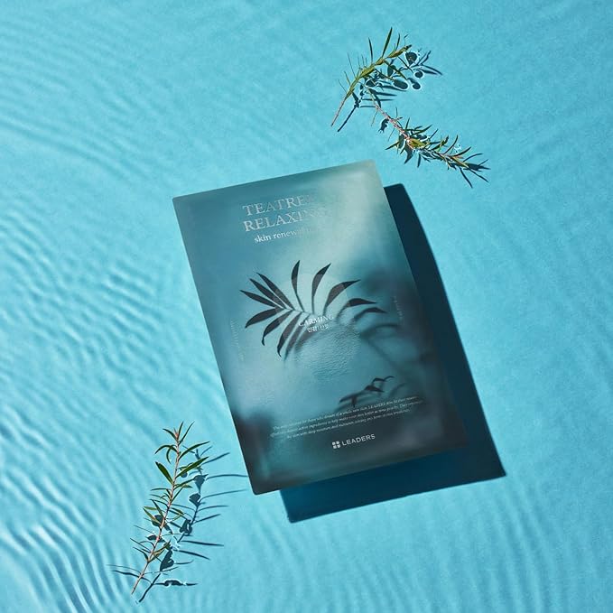 LEADERS Teatree Relaxing Skin Renewal Mask ??Soothes & Calms Sensitive, Acne-Prone Skin ??Controls