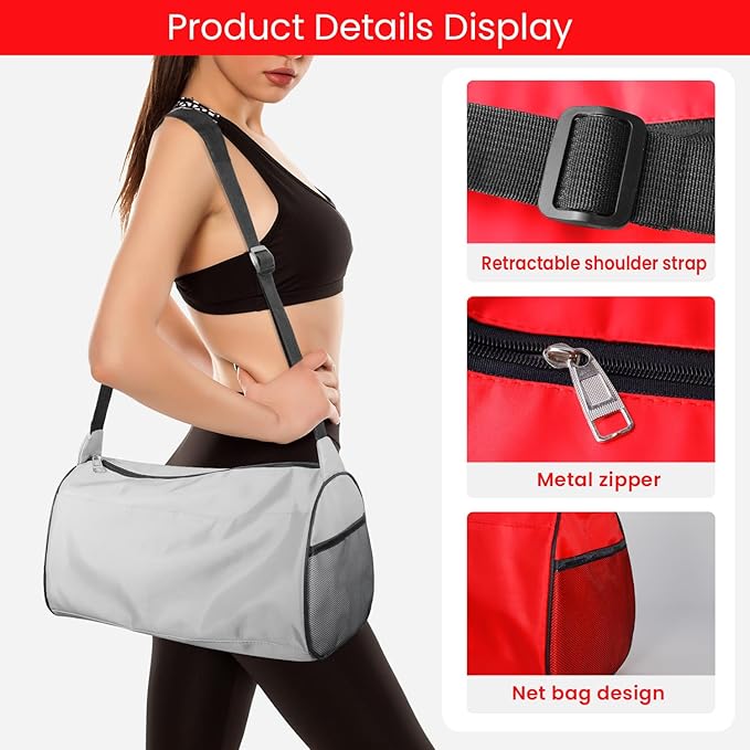 C&F BOGMOST Small Gym Bag for Women & Men,Small Lightweight Duffel Bag Carry On Bags Mini Duffel