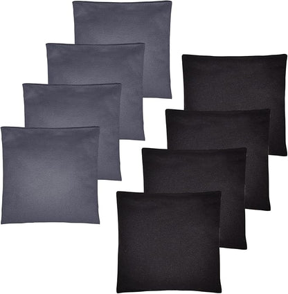 Set of 8 Regulation Cornhole Bags Double Sided, Weather Resistant Bean Bags for Cornhole Toss Game