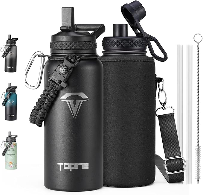 32oz Insulated Water Bottle,Stainless Steel Vacuum Water Bottle, BPA-Free & Leakproof -with