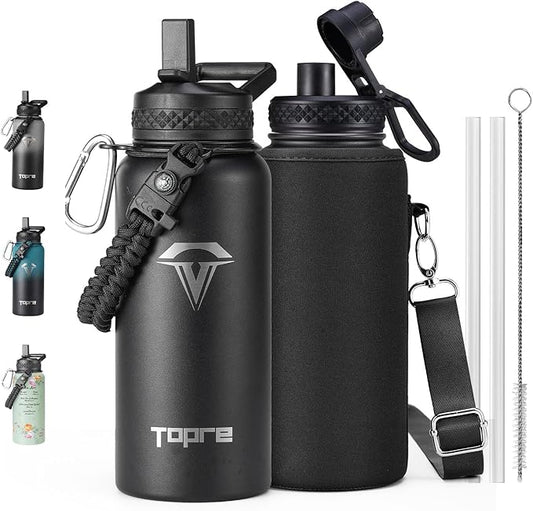 32oz Insulated Water Bottle,Stainless Steel Vacuum Water Bottle, BPA-Free & Leakproof -with